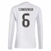 Maglia Real Madrid Camavinga 6 Divisa Prima 2025/26 Manica Lunga