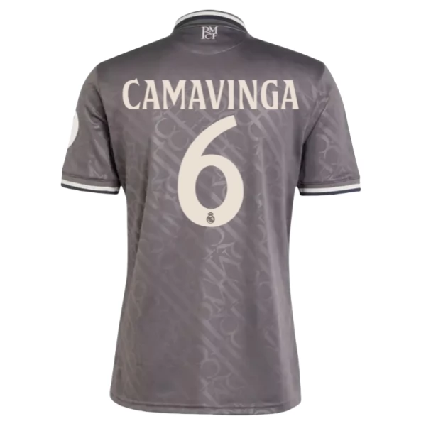 Maglia Real Madrid Camavinga 6 Divisa Terza 2024/25 Maglia Real Madrid Camavinga 6 Divisa Terza 2024/25