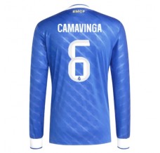 Maglia Real Madrid Camavinga 6 Divisa Terza 2025/26 Manica Lunga