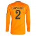 Maglia Real Madrid Carvajal 2 Divisa Trasferta 2024/25 Manica Lunga