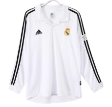 Maglia Real Madrid Divisa Prima Retro 2002-03 Manica Lunga