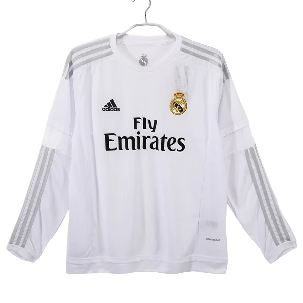 Maglia Real Madrid Divisa Prima Retro 2015-16 Manica Lunga Maglia Real Madrid Divisa Prima Retro 2015-16 Manica Lunga