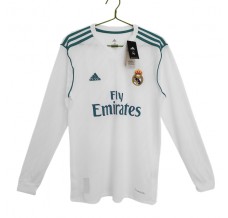 Maglia Real Madrid Divisa Prima Retro 2017-18 Manica Lunga