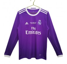 Maglia Real Madrid Divisa Trasferta Retro 2016-17 Manica Lunga
