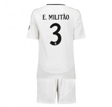 Maglia Real Madrid E.Militao 3 Bambino Divisa Prima 2024/25