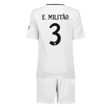 Maglia Real Madrid E.Militao 3 Bambino Divisa Prima 2024/25