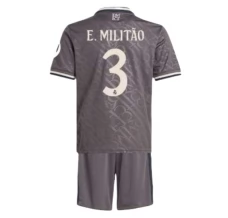 Maglia Real Madrid E.Militao 3 Bambino Divisa Terza 2024/25