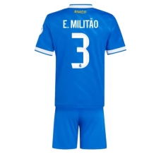 Maglia Real Madrid E.Militão 3 Bambino Divisa Terza 2025/26