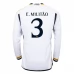 Maglia Real Madrid E. Militao 3 Divisa Prima 2023/24 Manica Lunga