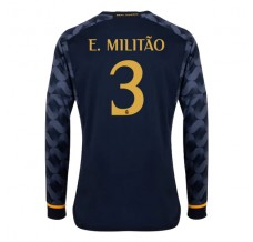 Maglia Real Madrid E. Militao 3 Divisa Trasferta 2023/24 Manica Lunga