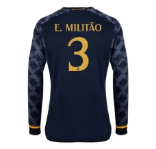 Maglia Real Madrid E. Militao 3 Divisa Trasferta 2023/24 Manica Lunga