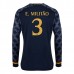 Maglia Real Madrid E. Militao 3 Divisa Trasferta 2023/24 Manica Lunga