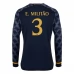 Maglia Real Madrid E. Militao 3 Divisa Trasferta 2023/24 Manica Lunga