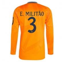 Maglia Real Madrid E.Militao 3 Divisa Trasferta 2024/25 Manica Lunga