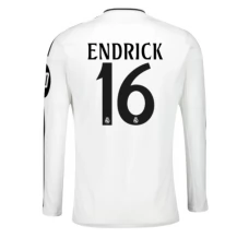 Maglia Real Madrid Endrick 16 Divisa Prima 2024/25 Manica Lunga