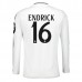Maglia Real Madrid Endrick 16 Divisa Prima 2024/25 Manica Lunga