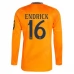 Maglia Real Madrid Endrick 16 Divisa Trasferta 2024/25 Manica Lunga