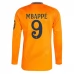 Maglia Real Madrid Mbappé 9 Divisa Trasferta 2024/25 Manica Lunga