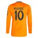 Maglia Real Madrid Modrić 10 Divisa Trasferta 2024/25 Manica Lunga