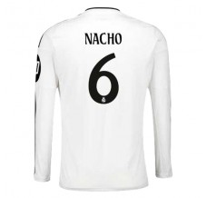 Maglia Real Madrid Nacho 6 Divisa Prima 2024/25 Manica Lunga