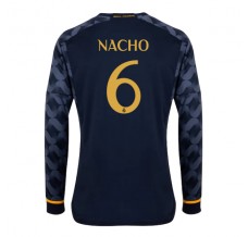 Maglia Real Madrid Nacho 6 Divisa Trasferta 2023/24 Manica Lunga
