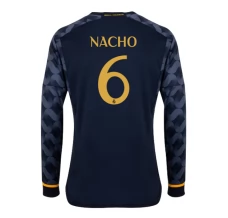 Maglia Real Madrid Nacho 6 Divisa Trasferta 2023/24 Manica Lunga