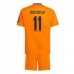 Maglia Real Madrid Rodrygo 11 Bambino Divisa Trasferta 2024/25 Maglia Real Madrid Rodrygo 11 Bambino Divisa Trasferta 2024/25