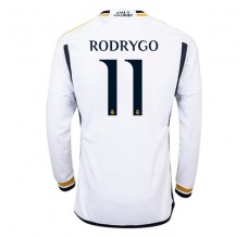 Maglia Real Madrid Rodrygo 11 Divisa Prima 2023/24 Manica Lunga