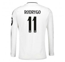Maglia Real Madrid Rodrygo 11 Divisa Prima 2024/25 Manica Lunga