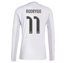 Maglia Real Madrid Rodrygo 11 Divisa Prima 2025/26 Manica Lunga