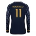 Maglia Real Madrid Rodrygo 11 Divisa Trasferta 2023/24 Manica Lunga