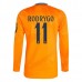 Maglia Real Madrid Rodrygo 11 Divisa Trasferta 2024/25 Manica Lunga