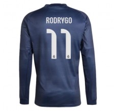 Maglia Real Madrid Rodrygo 11 Divisa Trasferta 2025/26 Manica Lunga