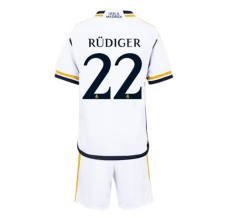 Maglia Real Madrid Rudiger 22 Bambino Divisa Prima 2023/24