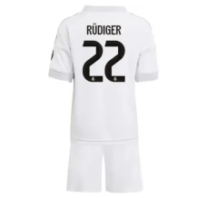 Maglia Real Madrid Rüdiger 22 Bambino Divisa Prima 2025/26