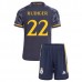 Maglia Real Madrid Rüdiger 22 Bambino Divisa Trasferta 2023/24