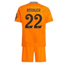 Maglia Real Madrid Rüdiger 22 Bambino Divisa Trasferta 2024/25