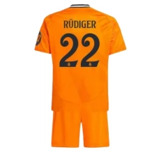 Maglia Real Madrid Rüdiger 22 Bambino Divisa Trasferta 2024/25 Maglia Real Madrid Rüdiger 22 Bambino Divisa Trasferta 2024/25