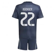 Maglia Real Madrid Rüdiger 22 Bambino Divisa Trasferta 2025/26