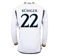 Maglia Real Madrid Rudiger 22 Divisa Prima 2023/24 Manica Lunga