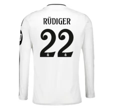 Maglia Real Madrid Rüdiger 22 Divisa Prima 2024/25 Manica Lunga