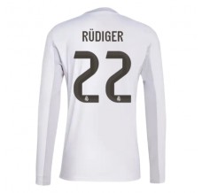 Maglia Real Madrid Rüdiger 22 Divisa Prima 2025/26 Manica Lunga