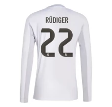 Maglia Real Madrid Rüdiger 22 Divisa Prima 2025/26 Manica Lunga
