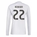 Maglia Real Madrid Rüdiger 22 Divisa Prima 2025/26 Manica Lunga