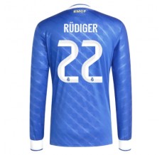 Maglia Real Madrid Rüdiger 22 Divisa Terza 2025/26 Manica Lunga