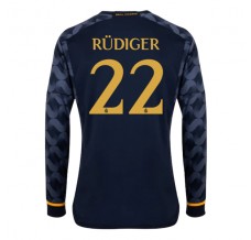 Maglia Real Madrid Rudiger 22 Divisa Trasferta 2023/24 Manica Lunga