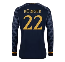 Maglia Real Madrid Rudiger 22 Divisa Trasferta 2023/24 Manica Lunga