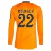 Maglia Real Madrid Rüdiger 22 Divisa Trasferta 2024/25 Manica Lunga