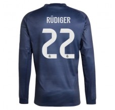 Maglia Real Madrid Rüdiger 22 Divisa Trasferta 2025/26 Manica Lunga