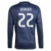 Maglia Real Madrid Rüdiger 22 Divisa Trasferta 2025/26 Manica Lunga